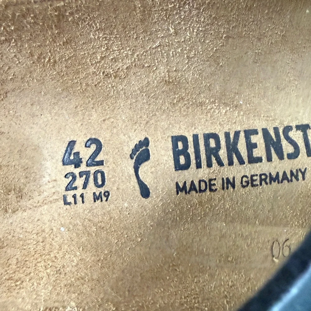 Birkenstock NWT Arizona Double Buckle Sandals in Basalt Gray L11, M9, EU 42